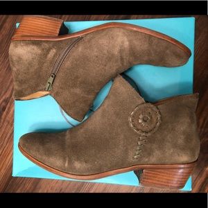 Jack Rogers Peyton Boots (Olive) size 9M